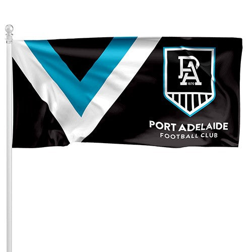 Port Adelaide Power Pole Flag 90 cm x 180 cm