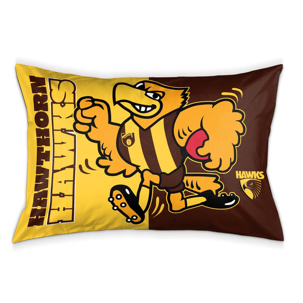 Hawthorn Hawks Mascot Pillow Case