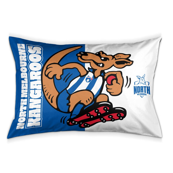 North Melbourne Kangaroos Mascot Pillow Case