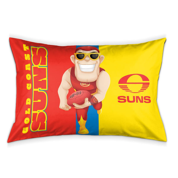 Gold Coast Suns Mascot Pillow Case