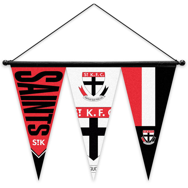 St Kilda Saints Set of 3 Felt Wall Pennant