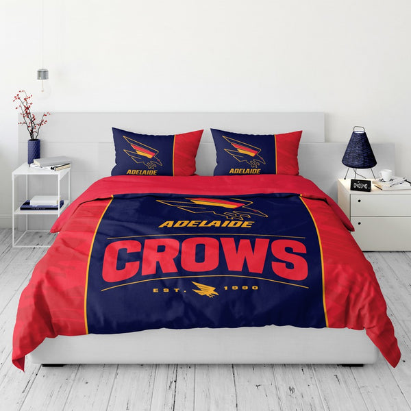 Adelaide Crows Quilt Doona Duvet Cover Pillowcase Set