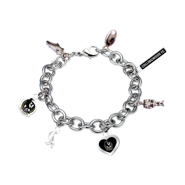 Collingwood Magpies Charm Bracelet