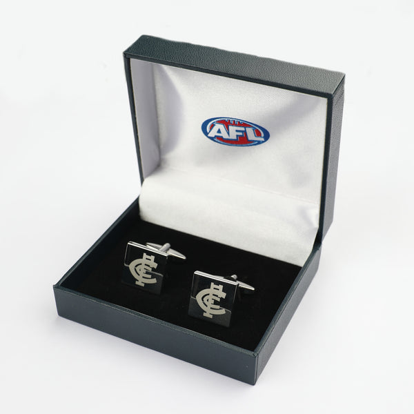 Carlton Blues Silver Logo Cufflinks