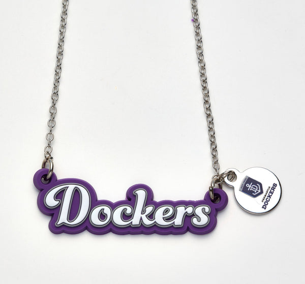 Fremantle Dockers Script Necklace
