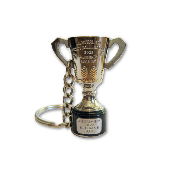 Brisbane Lions 2025 Premiers Premiership 3D Trophy Keyring