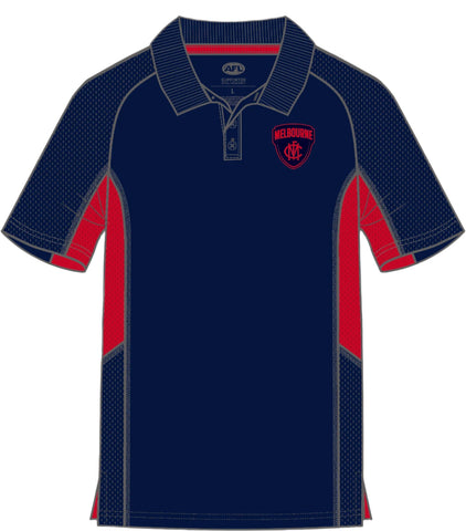 Melbourne Demons Mens Adults Active Polo Shirt