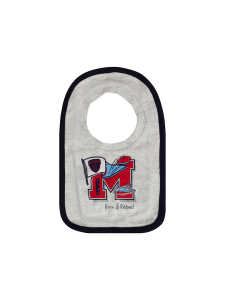 Melbourne Demons Baby Infants Footy Fan Romper Bib Booties Gift Set