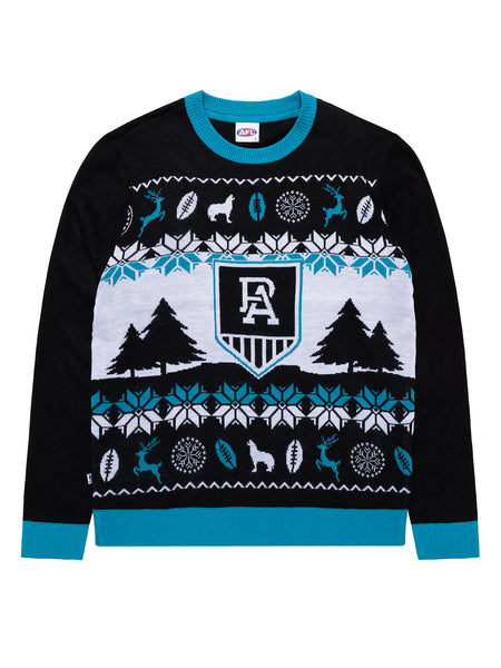 Port Adelaide Power Mens Adults Winter Knit Sweater