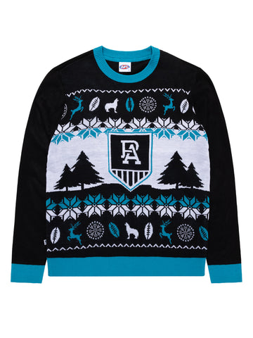 Port Adelaide Power Mens Adults Winter Knit Sweater