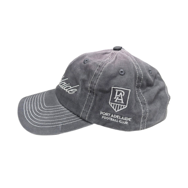 Port Adelaide Power Mens Adults Sunbleached Dad Cap