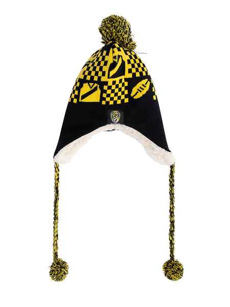 Richmond Tigers Sherpa Fleece Winter Pom Pom Beanie