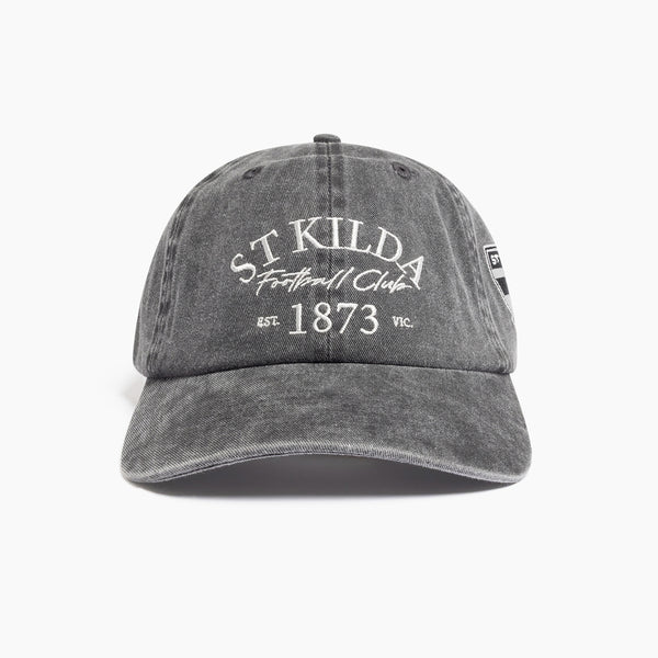 St Kilda Saints Mens Adults Acid Wash Dad Cap