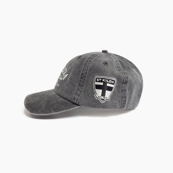 St Kilda Saints Mens Adults Acid Wash Dad Cap