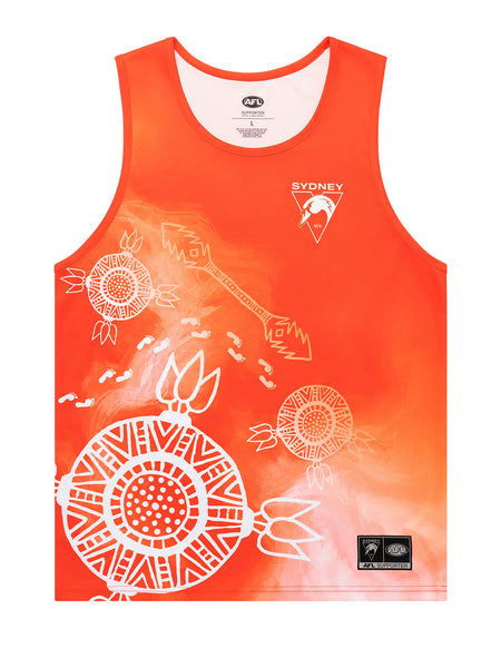 Sydney Swans Mens Adults Indigenous Training Singlet