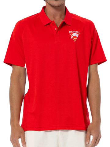 Sydney Swans Mens Adults Active Polo Shirt