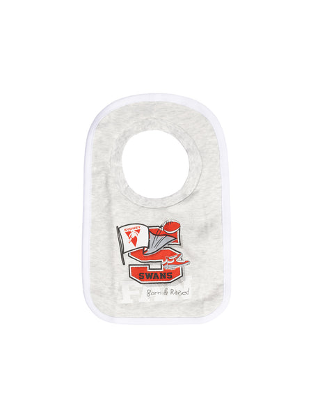 Sydney Swans Baby Infants Footy Fan Romper Bib Booties Gift Set