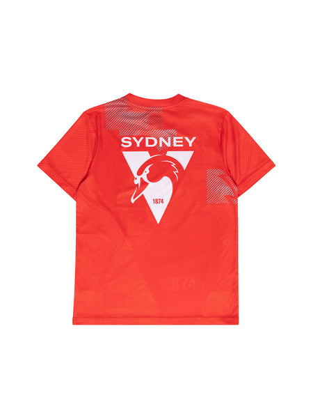 Sydney Swans Boys Youth Polyester All Over Tee