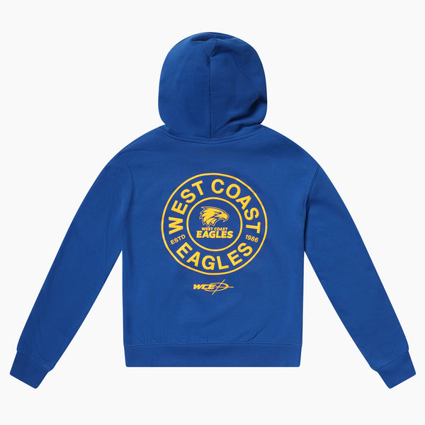 West Coast Eagles AFL Kids Youths Graphic Box Fit Hoodie