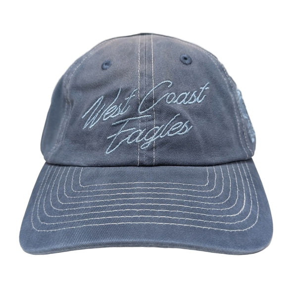 West Coast Eagles Mens Adults Sunbleached Dad Cap