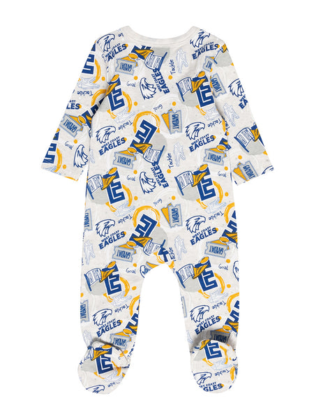 West Coast Eagles Babies Infants Go Team Romper Onesie