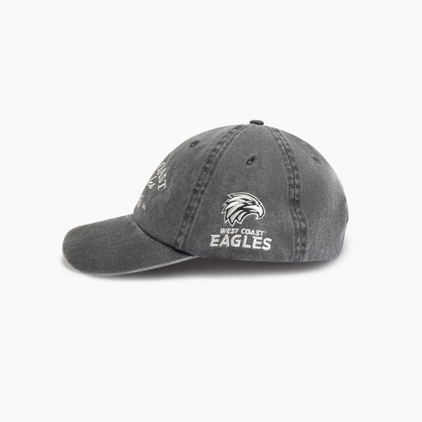 West Coast Eagles Mens Adults Acid Wash Dad Cap