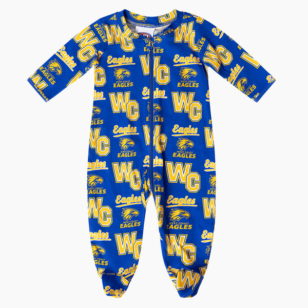 West Coast Eagles AFL Baby Infant Coverall Romper Onesie