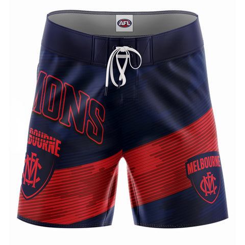 Melbourne Demons Mens Adults Barrel Boardies Board Shorts