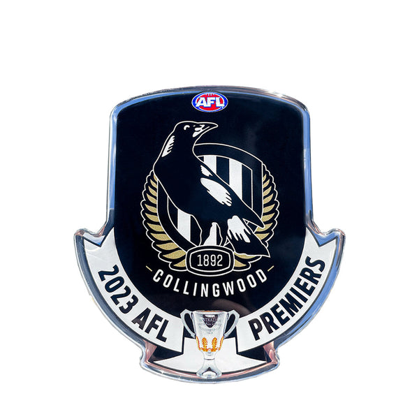 Collingwood Magpies 2023 Premiers Premium Chrome Logo Decal Sticker