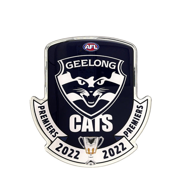 Geelong Cats 2022 Premiers Premium Chrome Logo Decal Sticker
