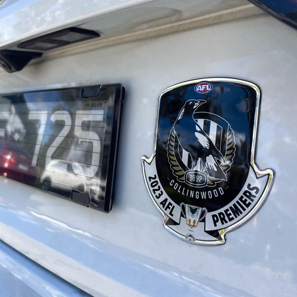 Collingwood Magpies 2023 Premiers Premium Chrome Logo Decal Sticker