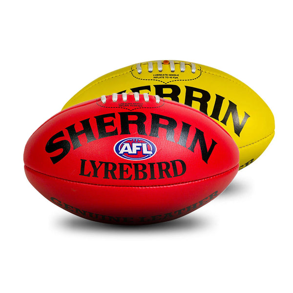 Sherrin Lyrebird Full-Grain Leather Football
