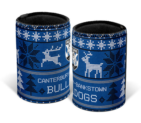 Canterbury Bulldogs NRL Christmas Ugly Can Cooler