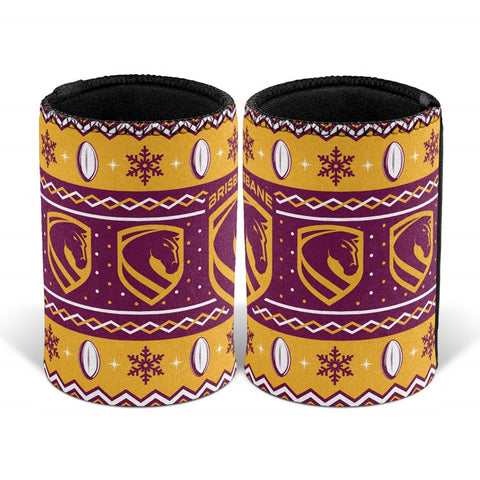 Brisbane Broncos NRL Christmas Can Cooler