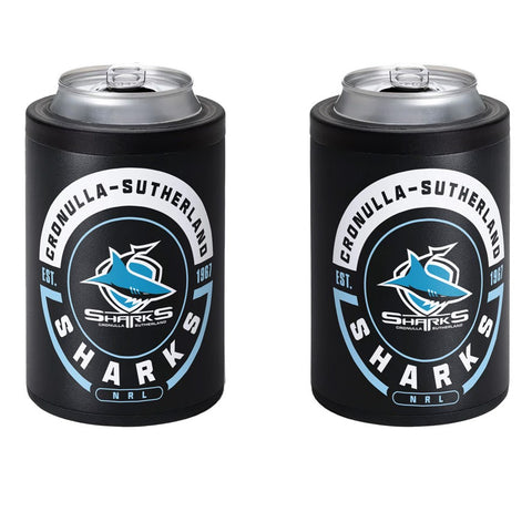 Cronulla Sharks NRL Insulated Can Cooler with Lid