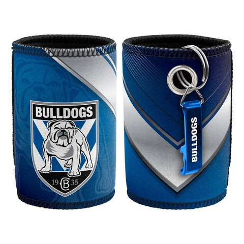 Canterbury Bulldogs NRL Can Cooler with Bottle Opener