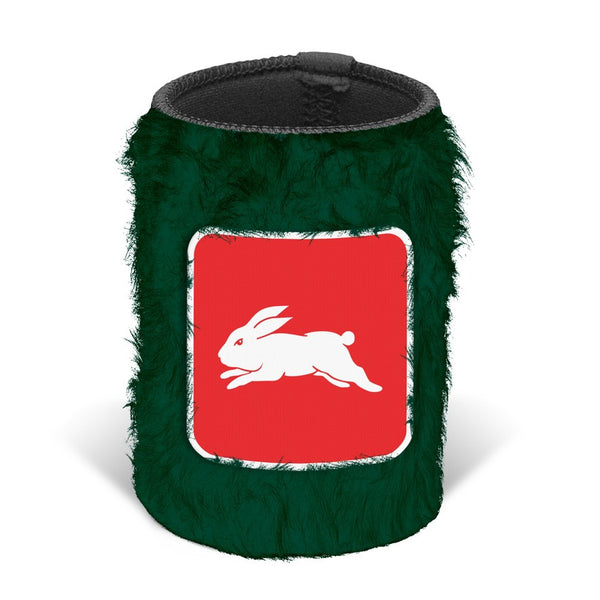 South Sydney Rabbitohs NRL Fluffy Can Cooler Stubby Holder