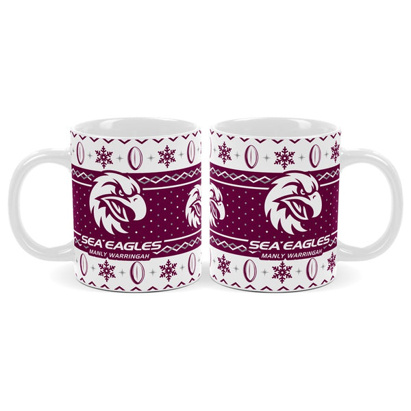 Manly Sea Eagles NRL Christmas Mug