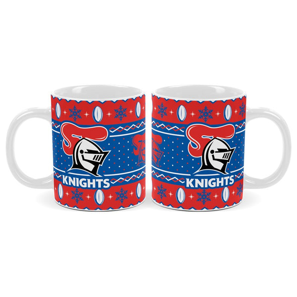 Newcastle Knights NRL Christmas Mug