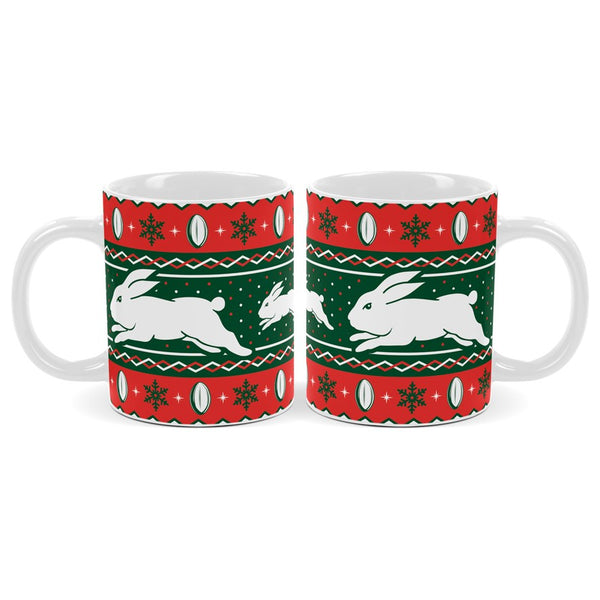 South Sydney Rabbitohs NRL Christmas Mug