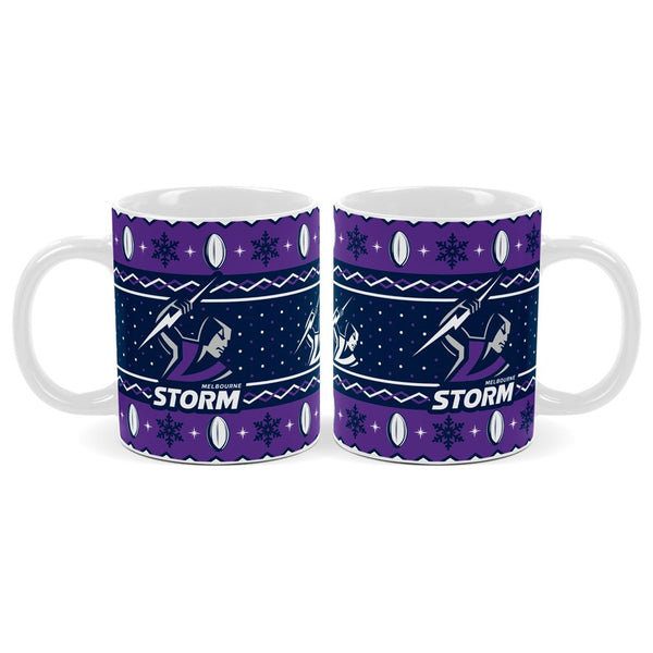 Melbourne Storm NRL Christmas Mug