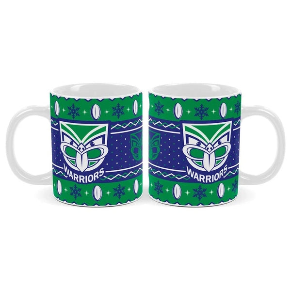New Zealand Warriors NRL Christmas Mug