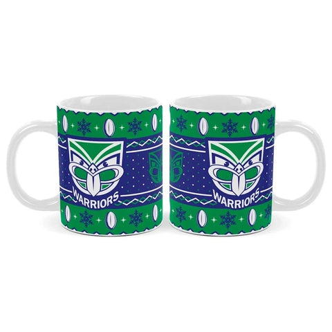 New Zealand Warriors NRL Christmas Mug