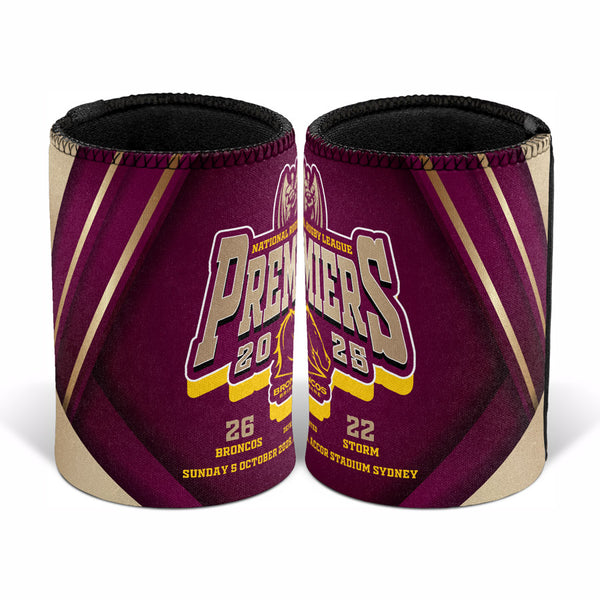 Brisbane Broncos NRL 2025 Premiers Baseless Score Can Cooler PH1