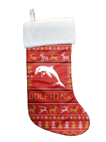 Redcliffe Dolphins NRL Jumbo Christmas Stocking