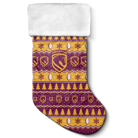 Brisbane Broncos NRL Jumbo Christmas Stocking