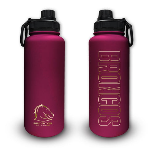 Brisbane Broncos NRL Stainless Steel 960ml Drink Bottle