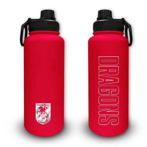 St George Dragons NRL Stainless Steel 960ml Drink Bottle