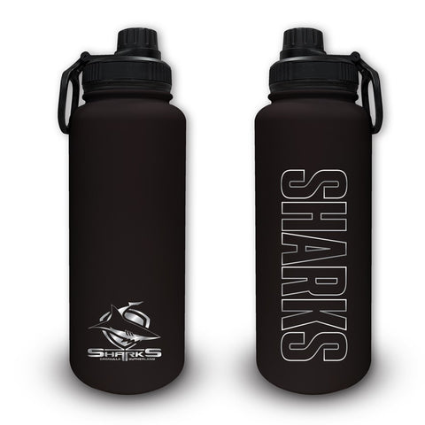 Cronulla Sharks NRL Stainless Steel 960ml Drink Bottle