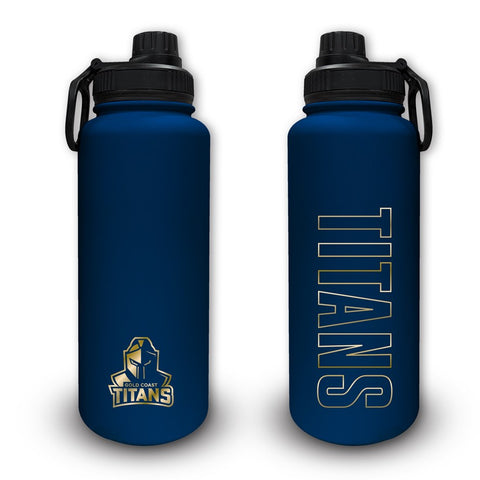 Gold Coast Titans NRL Stainless Steel 960ml Drink Bottle